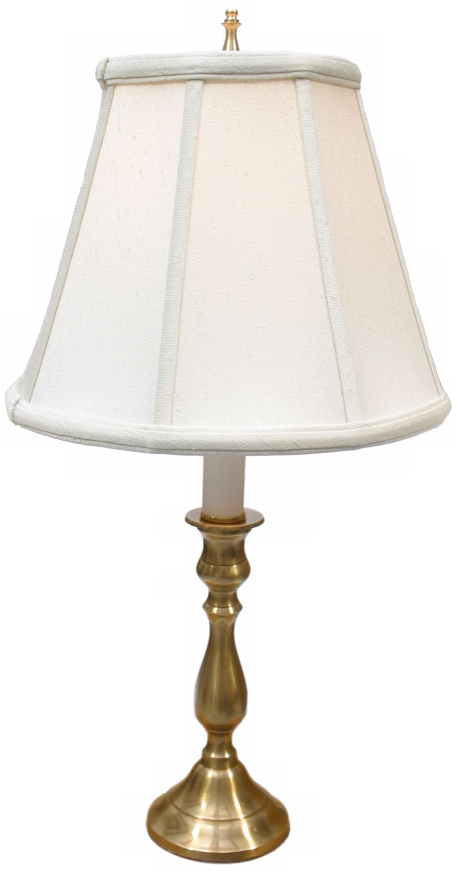 Solid Brass 19" High Candlestick Accent Table Lamp P3957 Lamps Plus