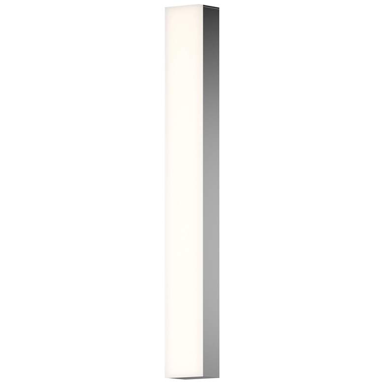 Image 1 Solid Glass Bar 24 inch LED Bath Bar - Satin Nickel - Satin Nickel