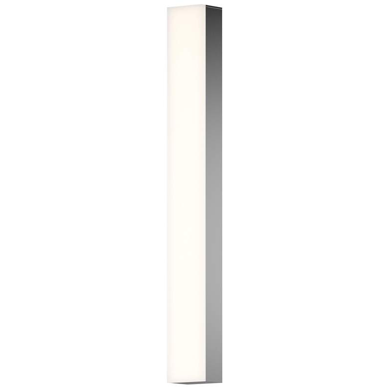 Image 1 Solid Glass Bar 24" LED Bath Bar - Satin Nickel - Satin Nickel