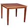 Solid Wood 36" Square Cinnamon Shaker Leg Table