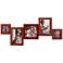 Solid Wood 5 Photo Mahogany Collage Frame