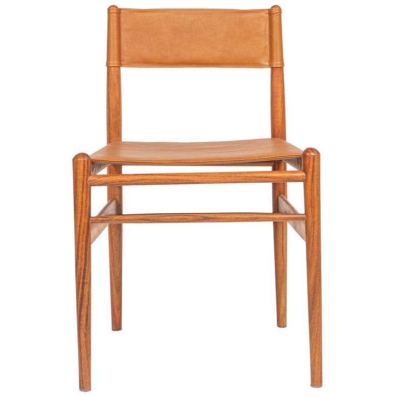 Image 6 Solid Wood and Leather Dining Chair, Set of 2 more views