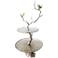 Solikka 2-Tiered Tree Branch 24" High Aluminum Stand