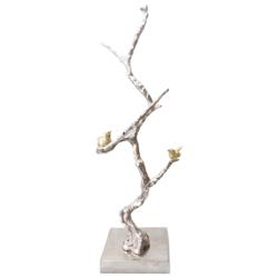 Solikka Tree Branch 28&quot; High Aluminum Sculpture