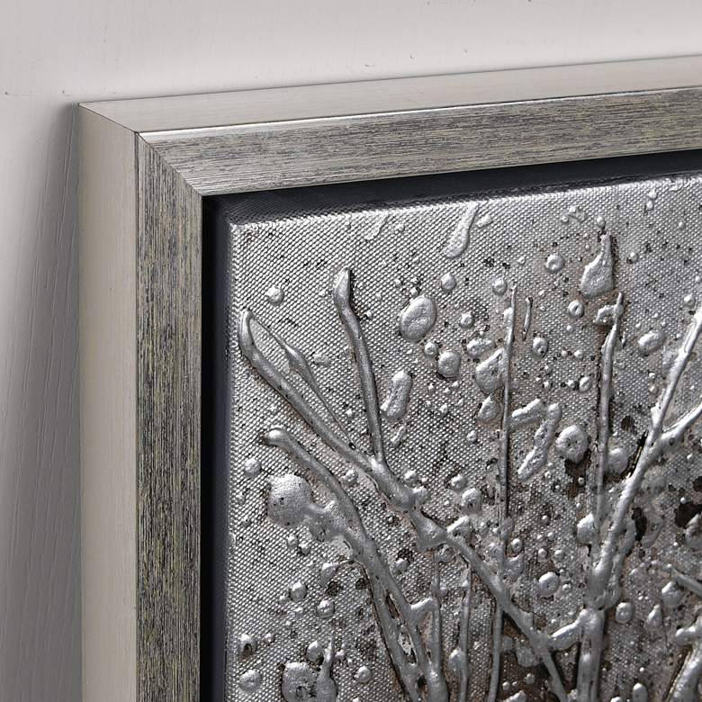 Image 4 Solitary Field 48"W Textured Metallic Framed Canvas Wall Art more views