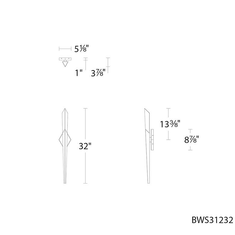 Image 6 Solitude 1 Light LED Wall Sconce more views