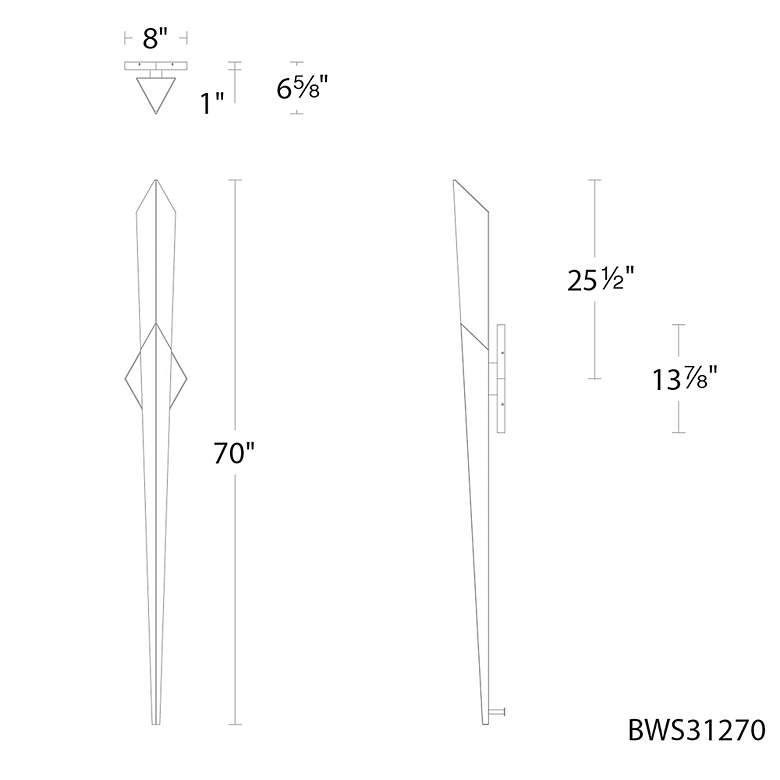 Image 6 Solitude 1 Light LED Wall Sconce more views