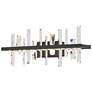 Solitude 10.6" High Crystal Accented Black LED Sconce