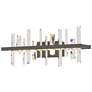 Solitude 10.6" High Crystal Accented Dark Smoke LED Sconce