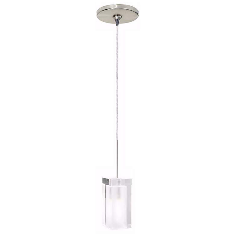 Image 1 Solitude 2 1/2" Wide Satin Nickel Freejack Mini Pendant