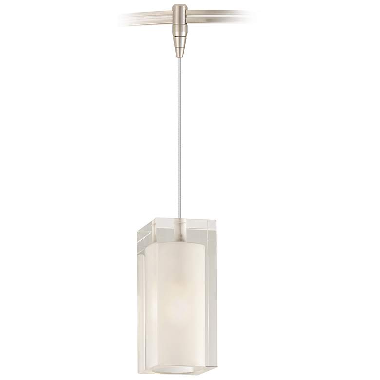 Image 1 Solitude 2 1/2"W Frost Glass LED Monorail Mini Pendant Light