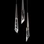 3_Solitude 22"H x 12"W 3-Light Crystal Multi-Light Pendant in Antiq more views