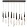 Solitude 22"H x 40"W 14-Light Crystal Multi-Light Pendant in Anti