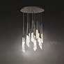4_Solitude 22"H x 40"W 14-Light Crystal Multi-Light Pendant in Anti more views