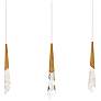 1_Solitude 22"H x 40"W 3-Light Crystal Multi-Light Pendant in Aged