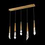 2_Solitude 22"H x 40"W 5-Light Crystal Multi-Light Pendant in Aged more views