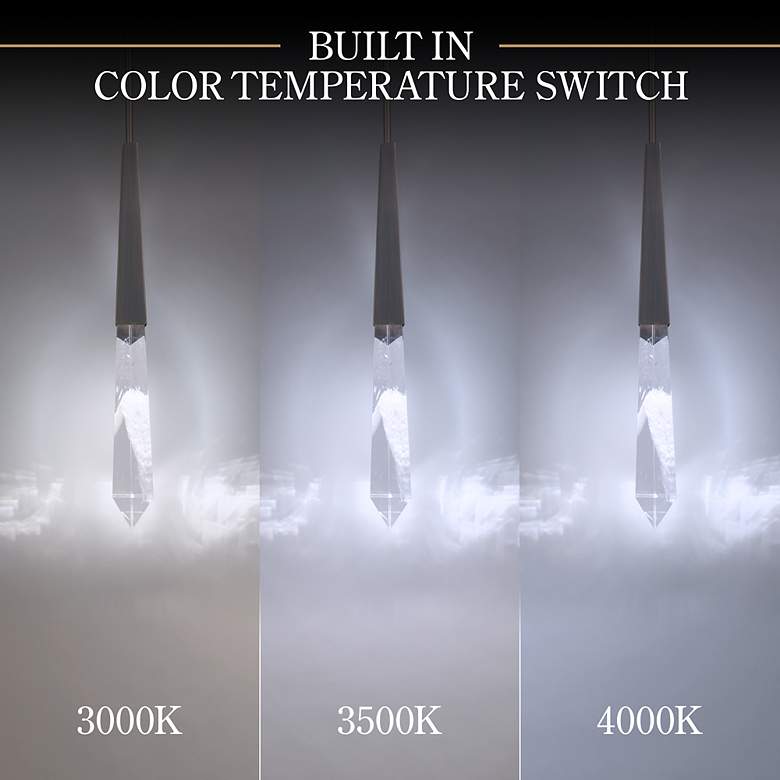 Image 2 Solitude 22"H x 53"W 23-Light Crystal Multi-Light Pendant in Anti more views