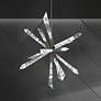 4_Solitude 35 1/2"W Antique Nickel Crystal LED Pendant Light more views