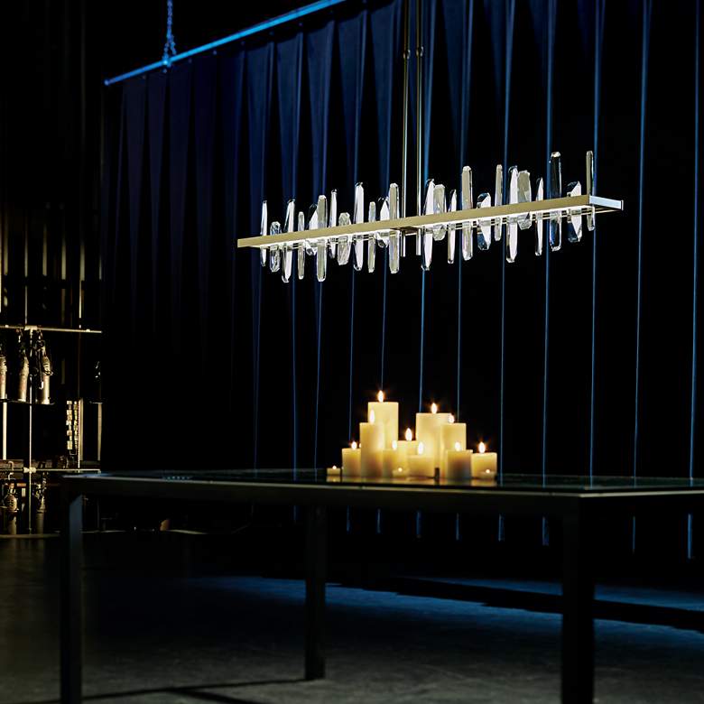 Image 4 Solitude 51.9" Wide Large Soft Gold LED Pendant more views