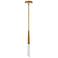 Solitude 6 1/2" Wide Aged Brass LED Mini Pendant
