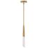 Solitude 6 1/2" Wide Aged Brass LED Mini Pendant