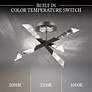 4_Solitude 9.5"H x 17"W 6-Light Crystal Semi-Flush Mount in Antique more views