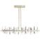 Solitude Large LED Pendant - Brass - Crystal Accents - Standard Height