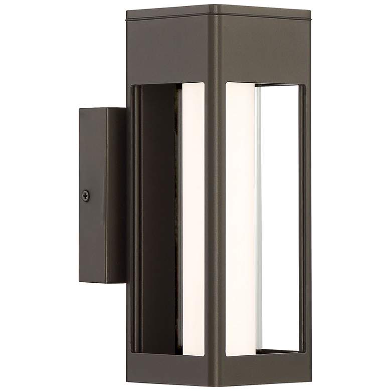 Image 1 Soll 10 inch High Oil-Rubbed Bronze Metal LED Outdoor Wall Light