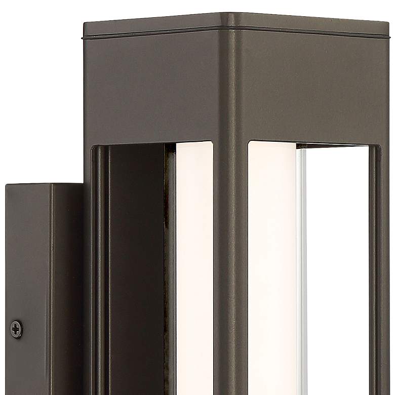 Image 2 Soll 10" High Oil-Rubbed Bronze Metal LED Outdoor Wall Light more views