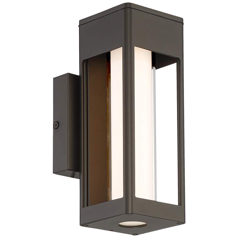 Image 5 Soll 10 inch High Oil-Rubbed Bronze Metal LED Outdoor Wall Light more views