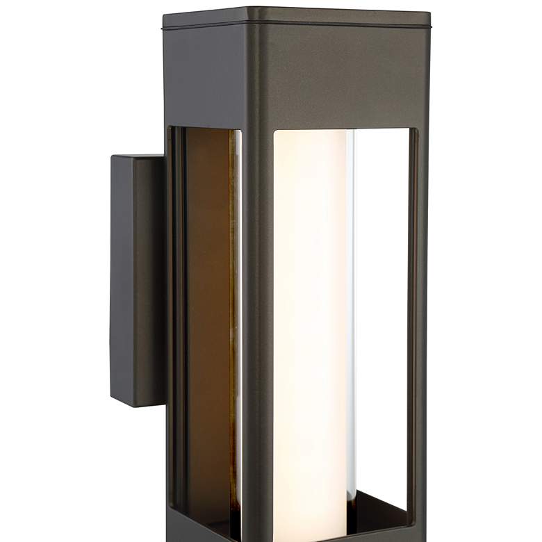 Image 6 Soll 10" High Oil-Rubbed Bronze Metal LED Outdoor Wall Light more views