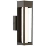 Soll 14&quot; High Oil-Rubbed Bronze Metal LED Outdoor Wall Light