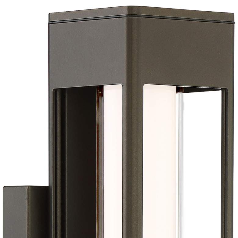 Image 2 Soll 14" High Oil-Rubbed Bronze Metal LED Outdoor Wall Light more views