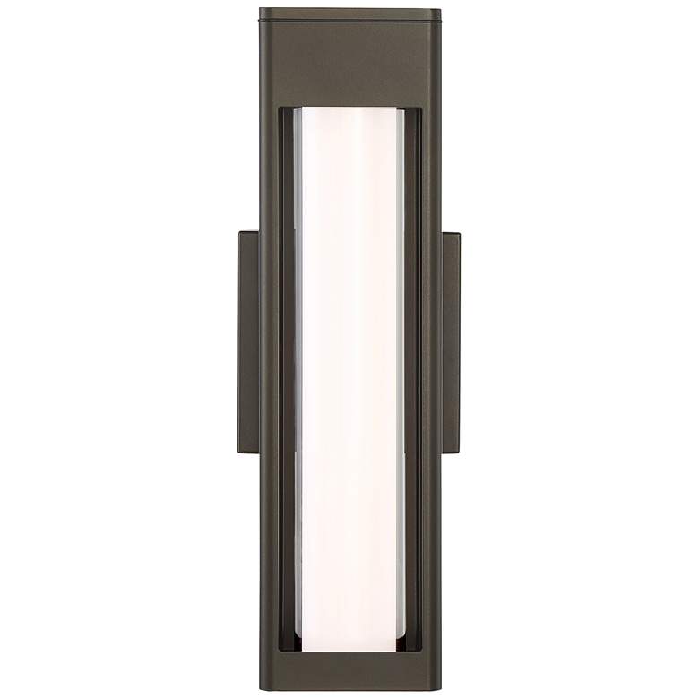 Image 3 Soll 14" High Oil-Rubbed Bronze Metal LED Outdoor Wall Light more views