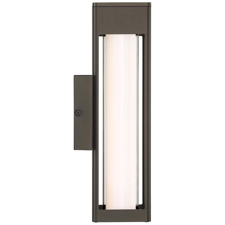 Image 4 Soll 14" High Oil-Rubbed Bronze Metal LED Outdoor Wall Light more views