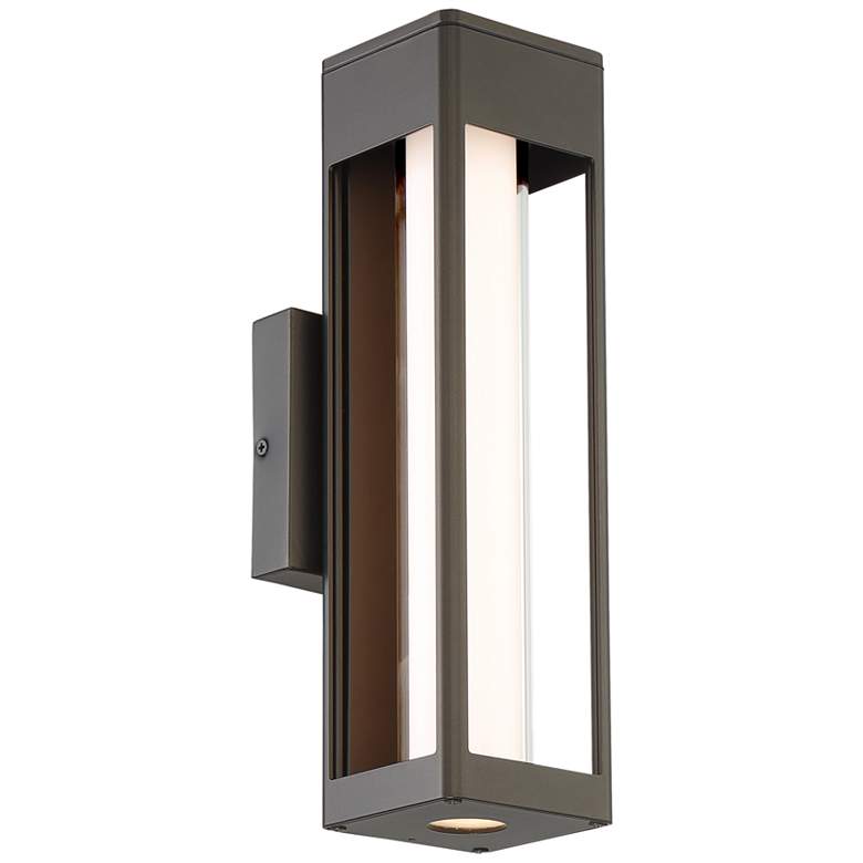 Soll 14 inch High Oil-Rubbed Bronze Metal LED Outdoor Wall Light more views