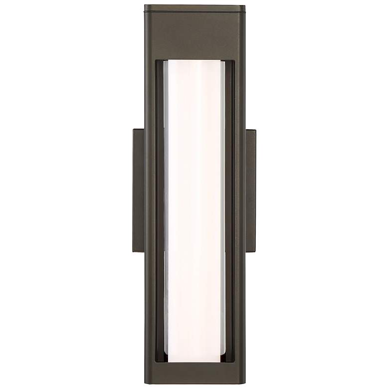 Image 7 Soll 14" High Oil-Rubbed Bronze Metal LED Outdoor Wall Light more views