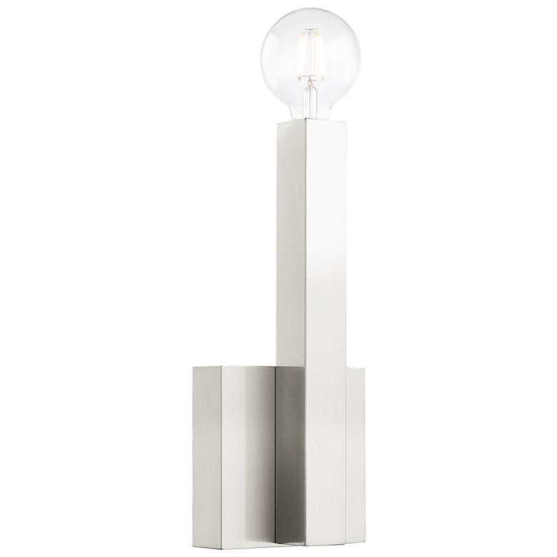 Image 1 Solna 1 Light Brushed Nickel ADA Wall Sconce