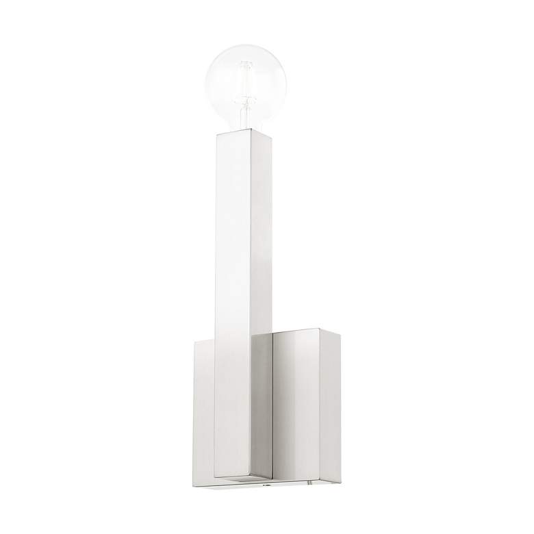 Image 7 Solna 1 Light Brushed Nickel ADA Wall Sconce more views