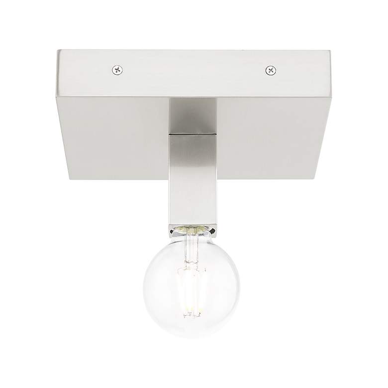 Image 5 Solna 1 Light Brushed Nickel Ceiling Mount more views