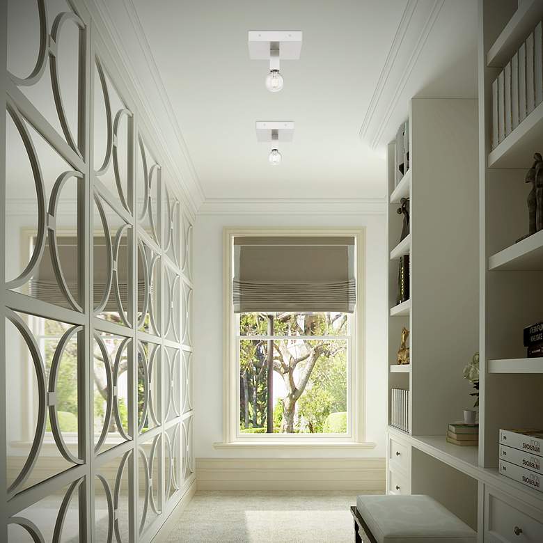 Image 7 Solna 1 Light Brushed Nickel Ceiling Mount more views