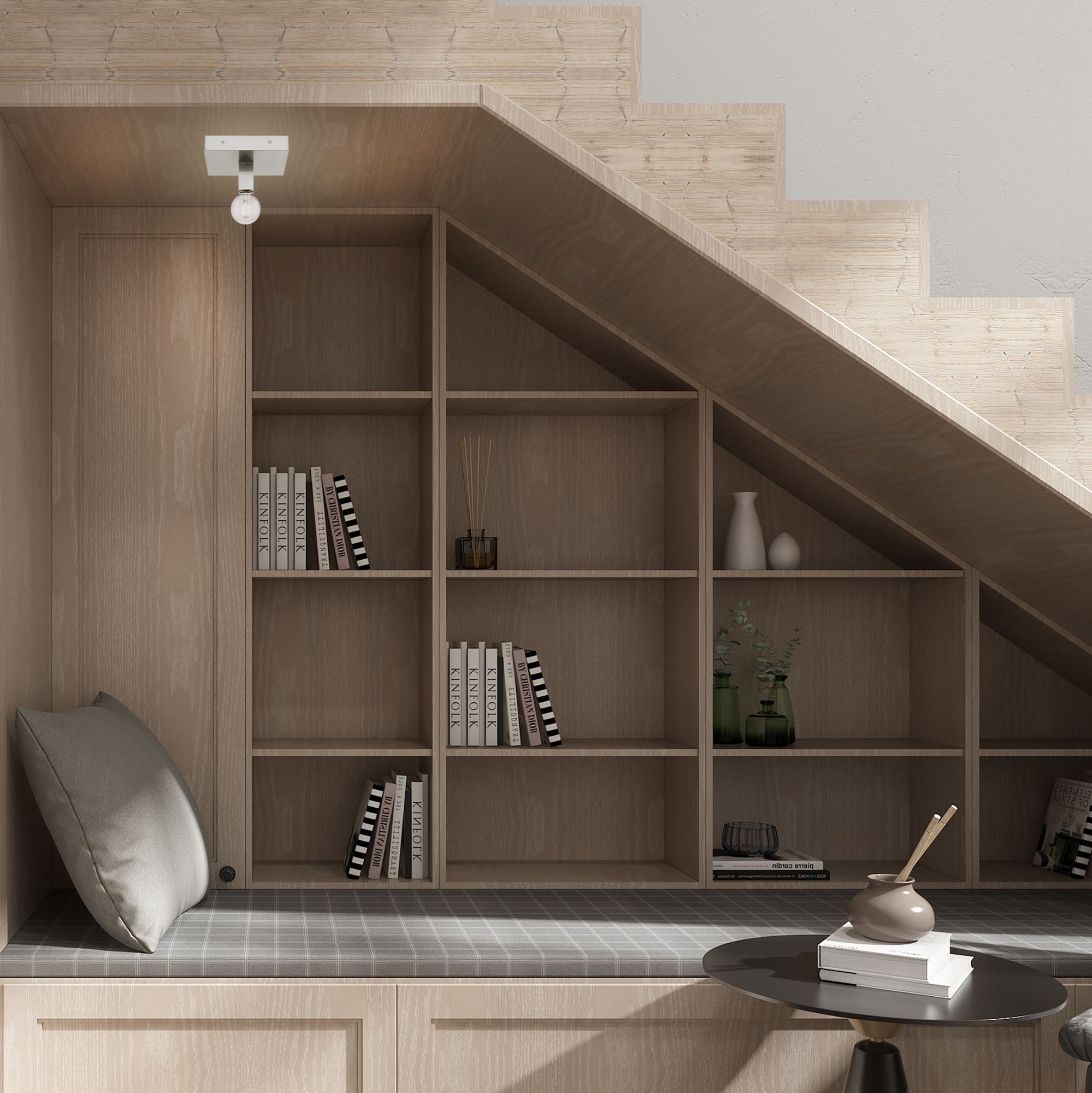 Solna 1 Light Brushed Nickel Ceiling Mount