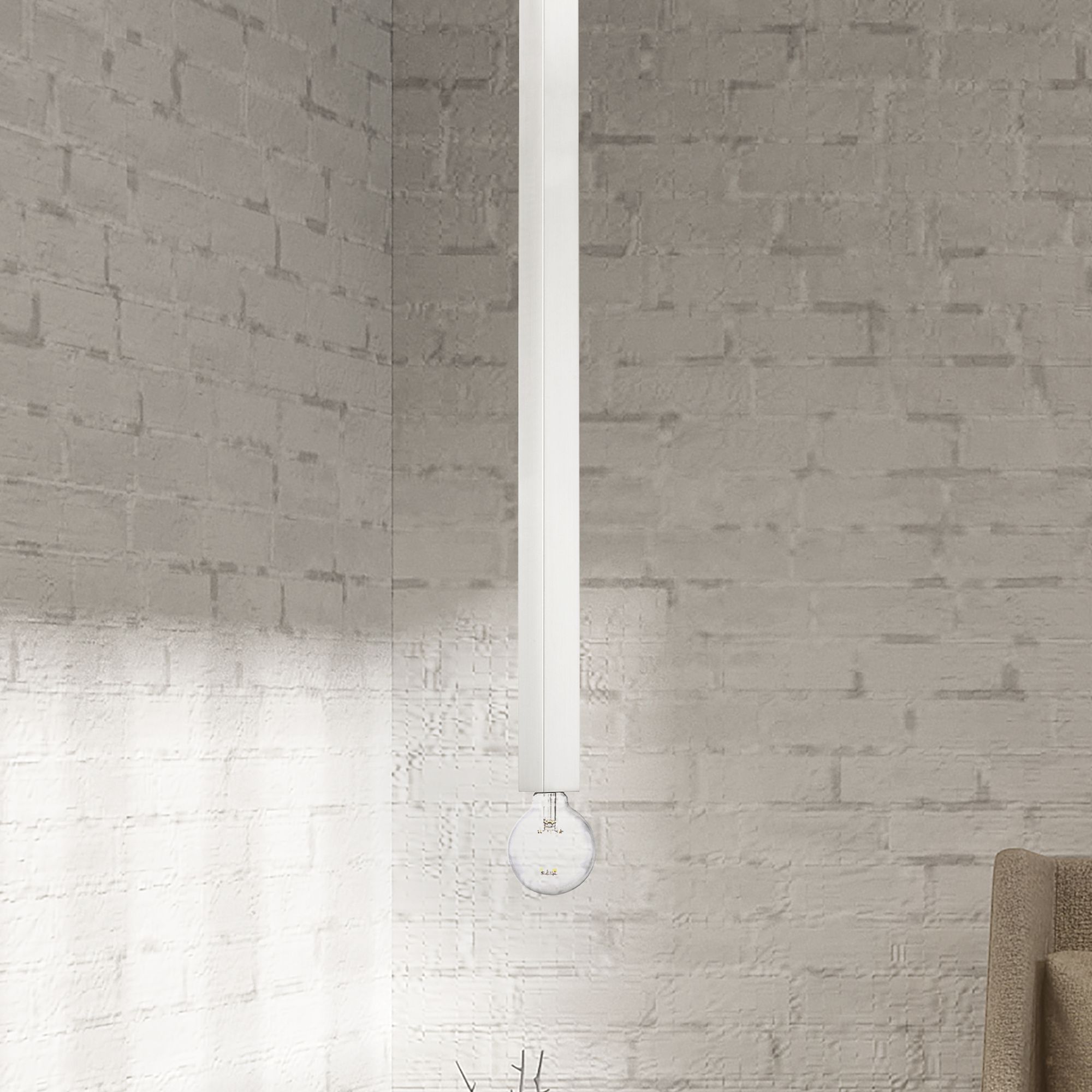 Solna 1 Light Brushed Nickel Mini Pendant