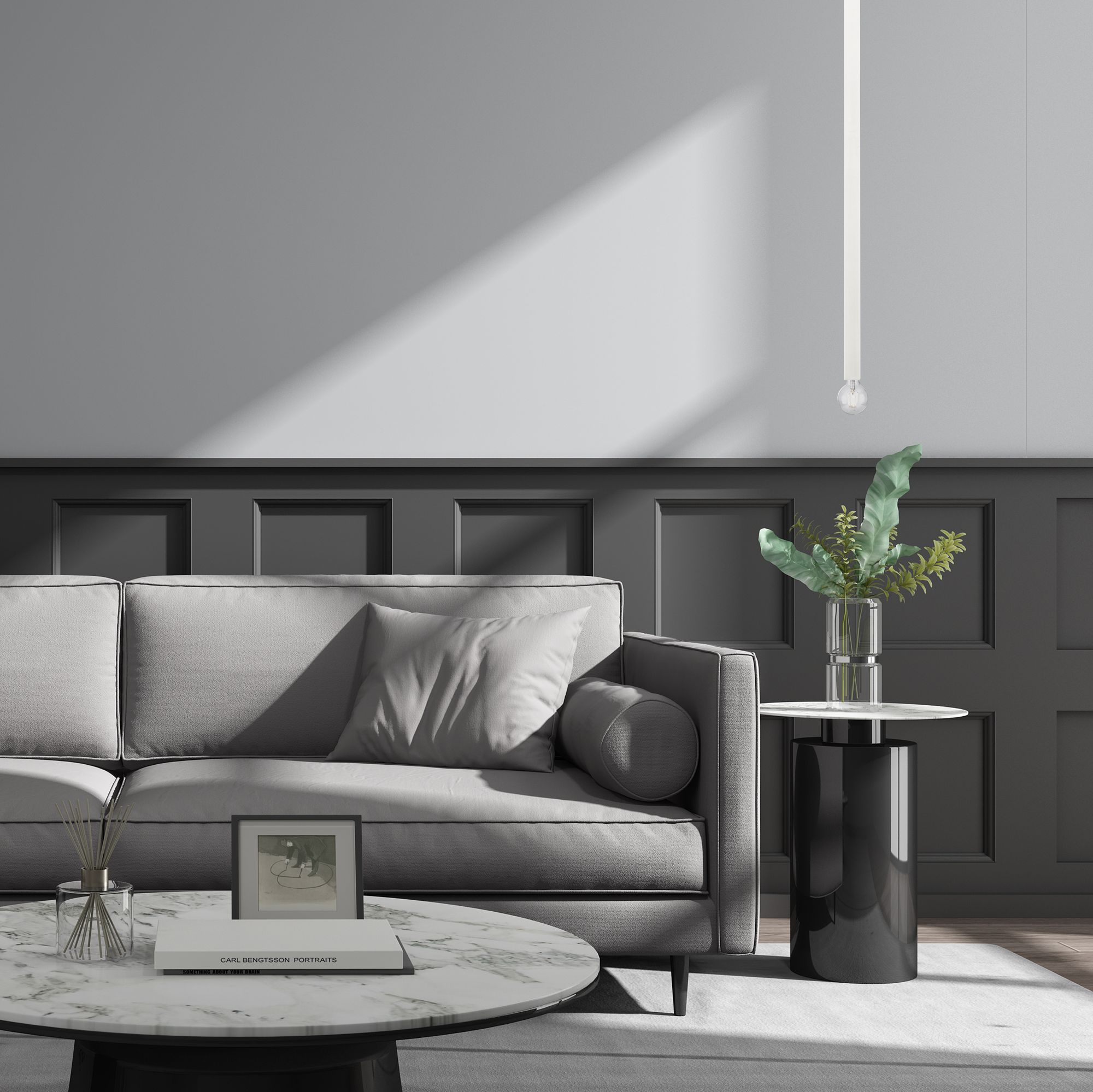 Image 7 Solna 1 Light Brushed Nickel Mini Pendant more views