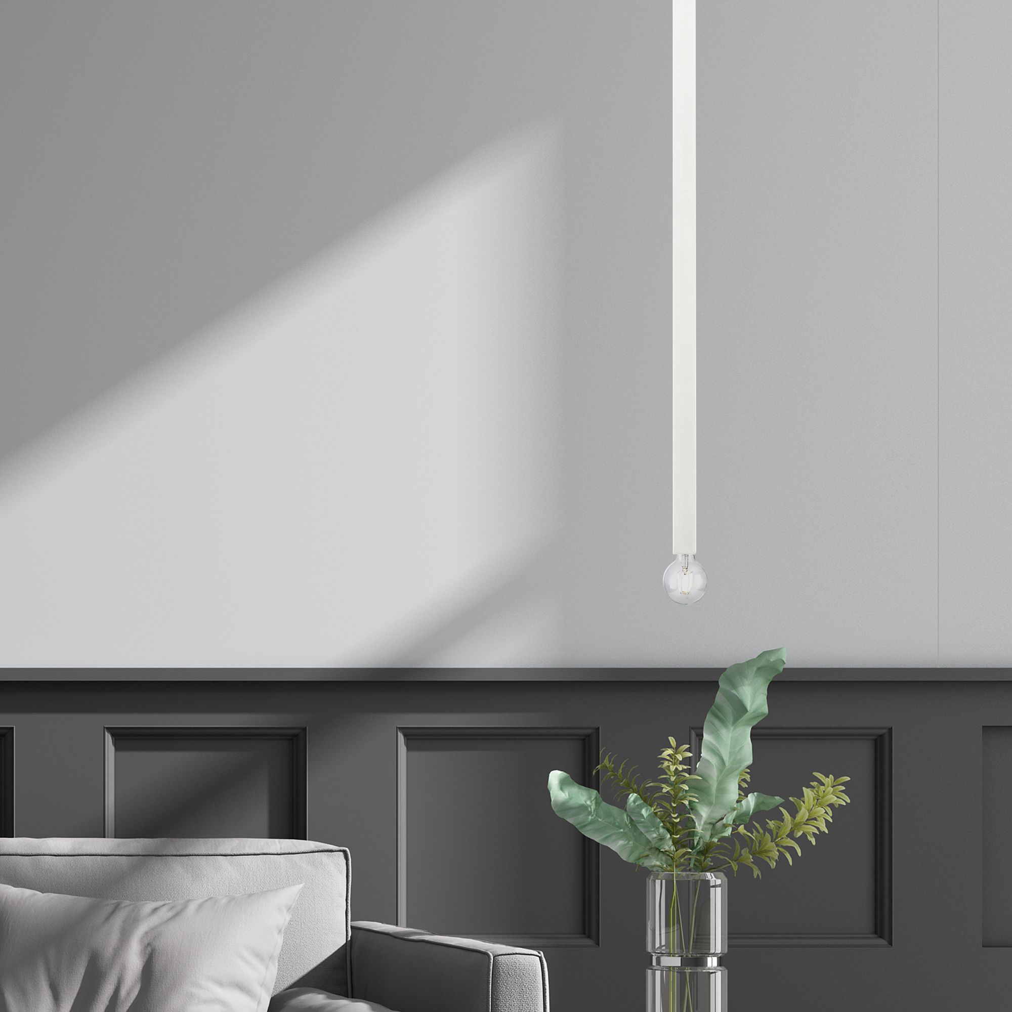 Solna 1 Light Brushed Nickel Mini Pendant