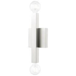 Solna 2 Light Brushed Nickel ADA Wall Sconce