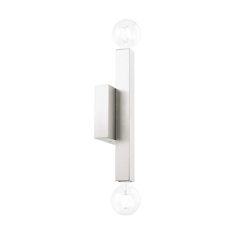 Image 6 Solna 2 Light Brushed Nickel ADA Wall Sconce more views