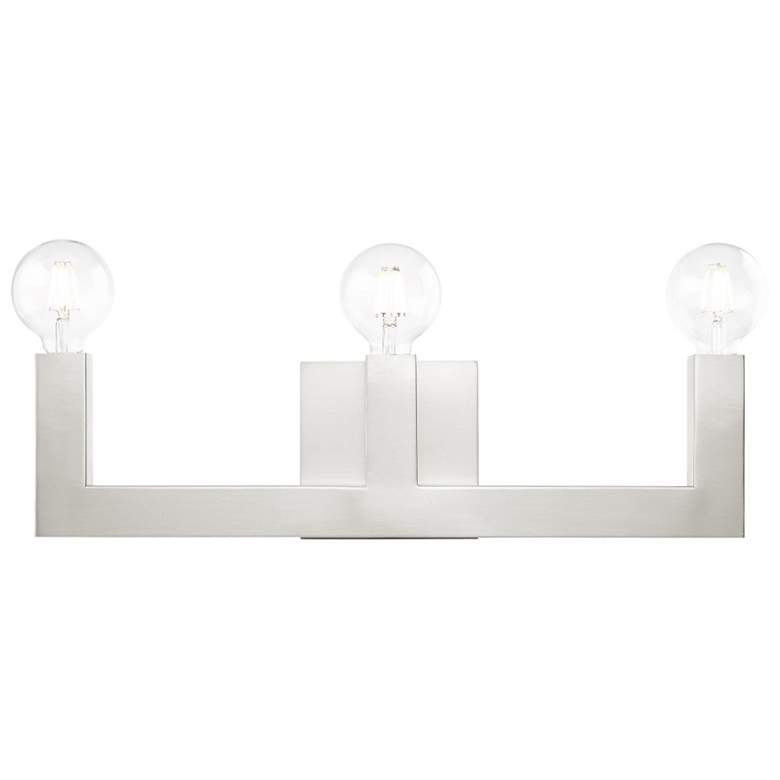 Image 1 Solna 3 Light Brushed Nickel Bath Vanity