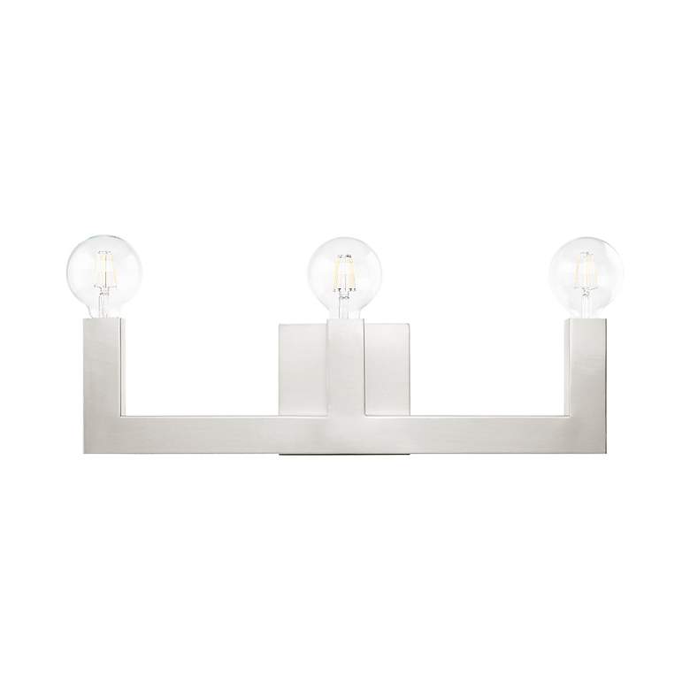 Image 4 Solna 3 Light Brushed Nickel Bath Vanity more views