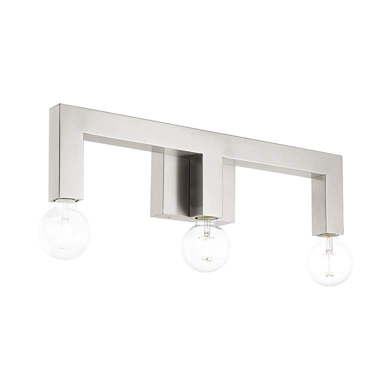 Image 7 Solna 3 Light Brushed Nickel Bath Vanity more views
